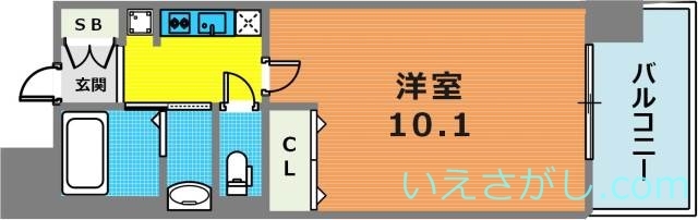 6階の間取り図