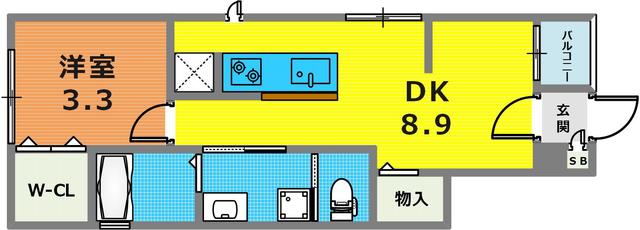1階の間取り図