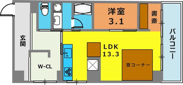 8階の間取り図