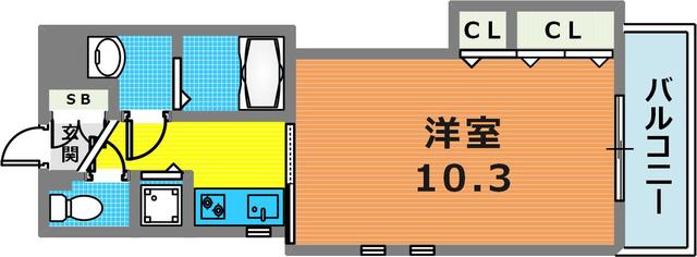 2階の間取り図