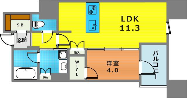 6階の間取り図