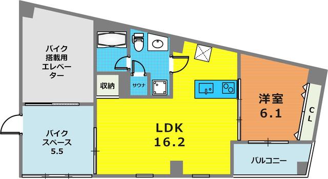 6階の間取り図
