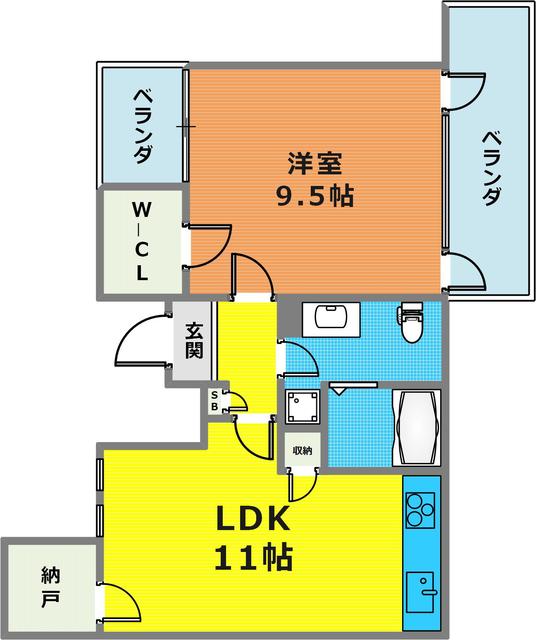 1階の間取り図