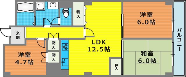 1階の間取り図