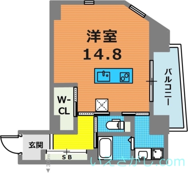 8階の間取り図