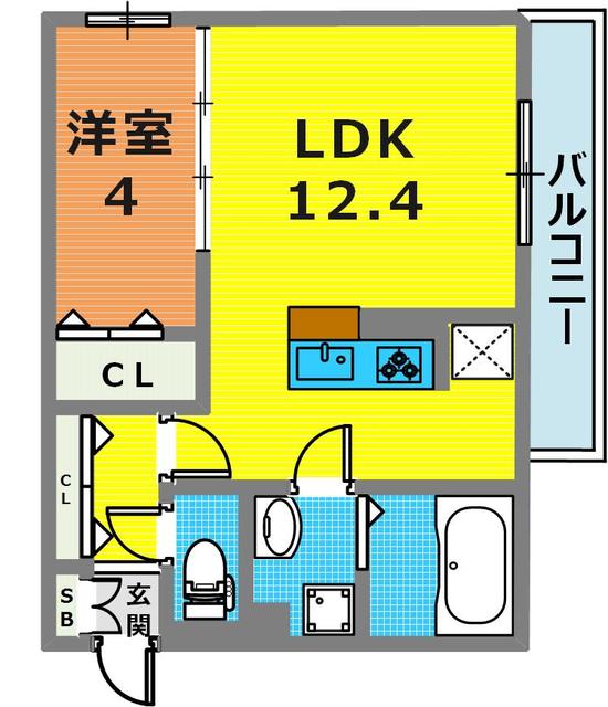 2階の間取り図
