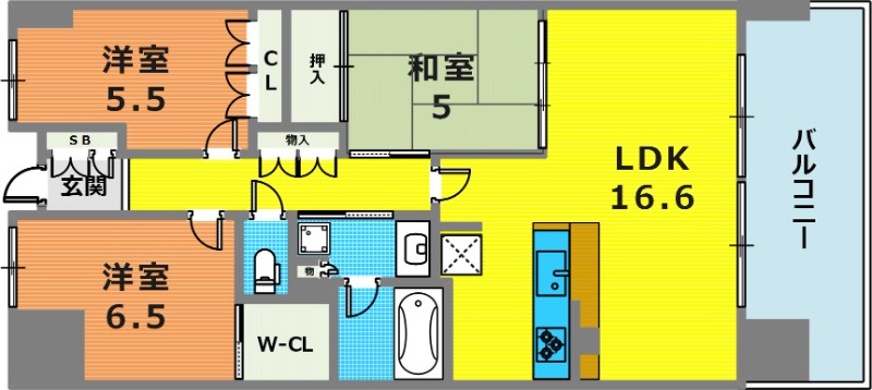 5階の間取り図
