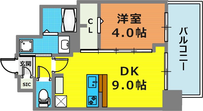 9階の間取り図