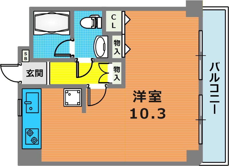 2階の間取り図