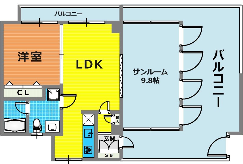 4階の間取り図