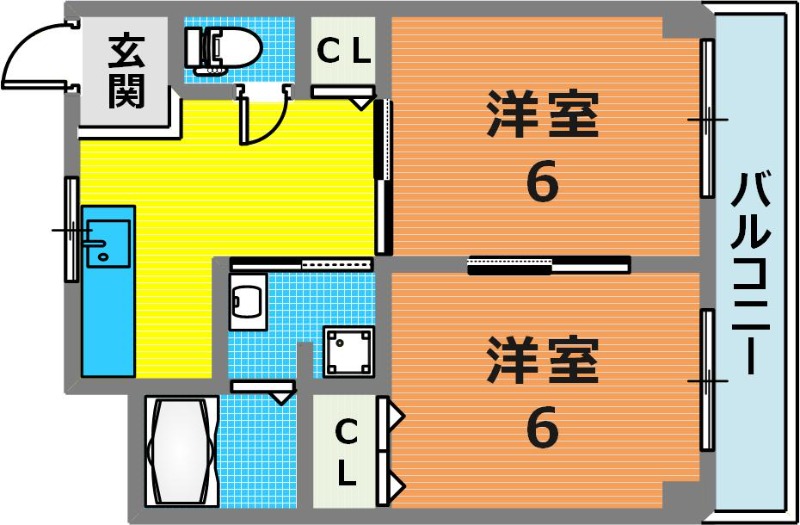 2階の間取り図