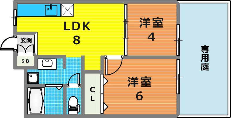 1階の間取り図