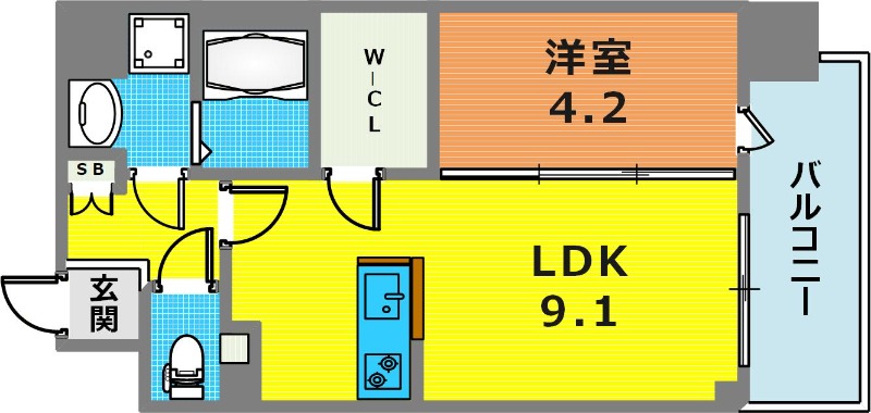 4階の間取り図