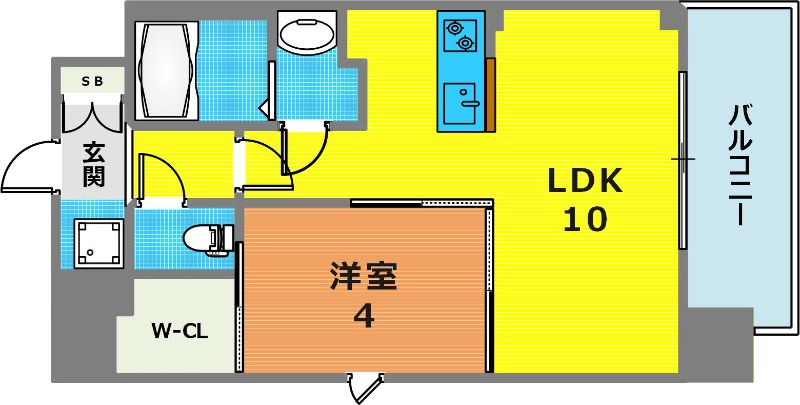 6階の間取り図
