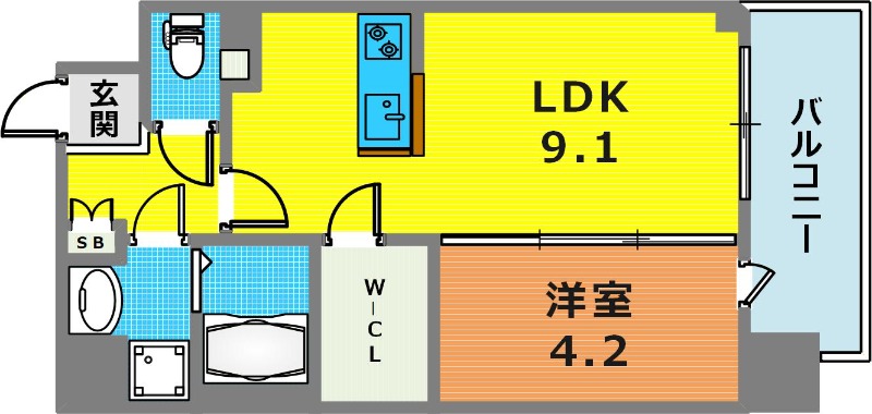 9階の間取り図
