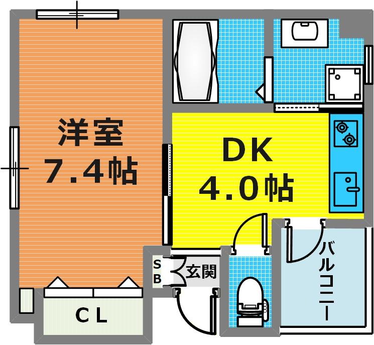 4階の間取り図