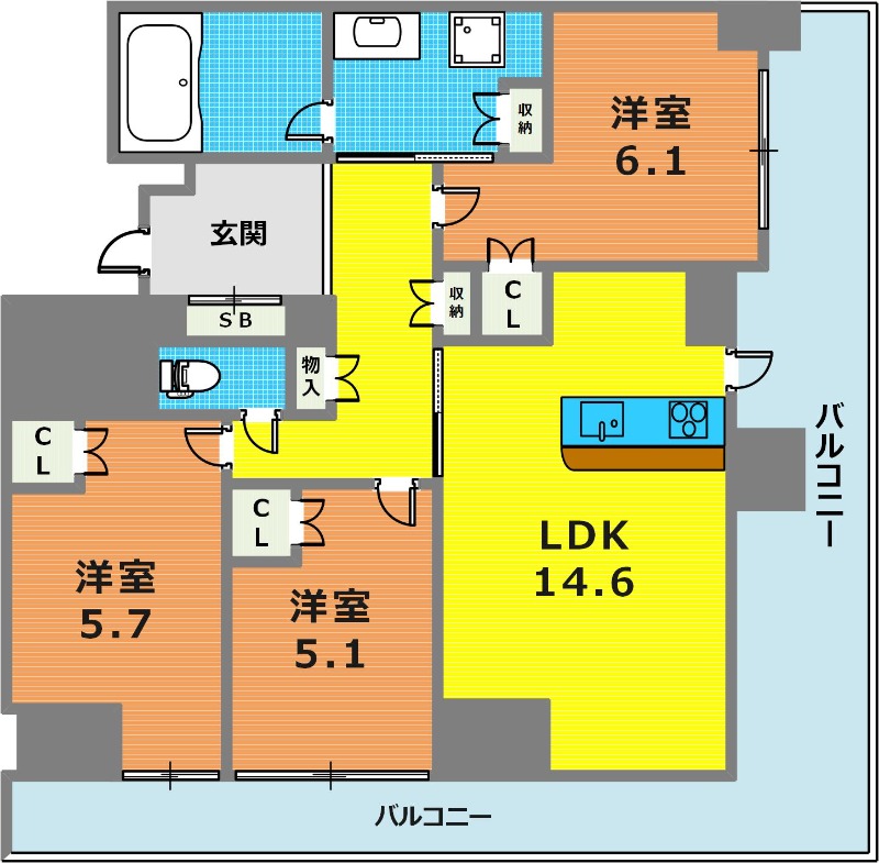 12階の間取り図