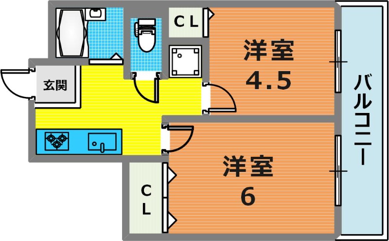 2階の間取り図