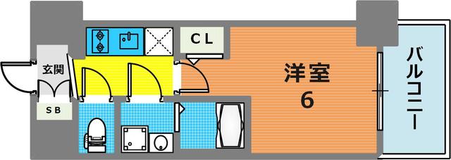 4階の間取り図