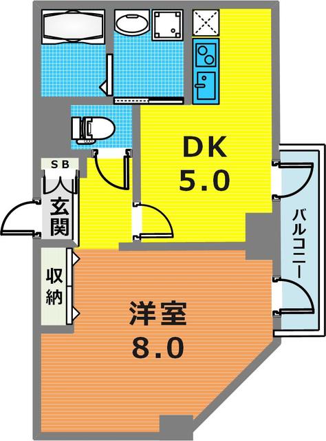 6階の間取り図