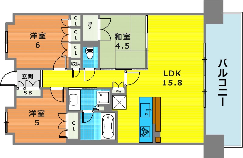 9階の間取り図