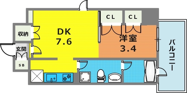 3階の間取り図