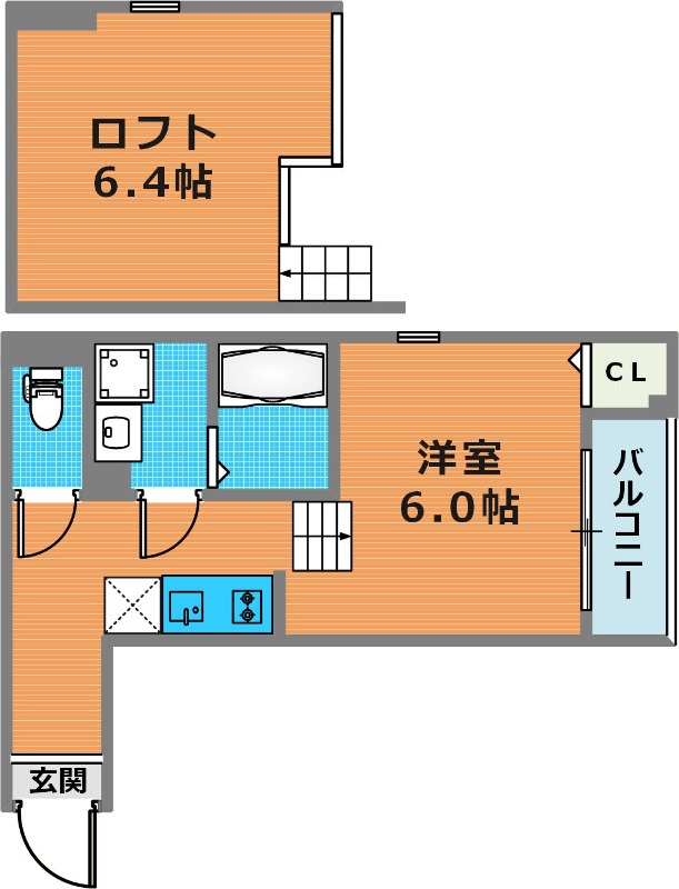 2階の間取り図