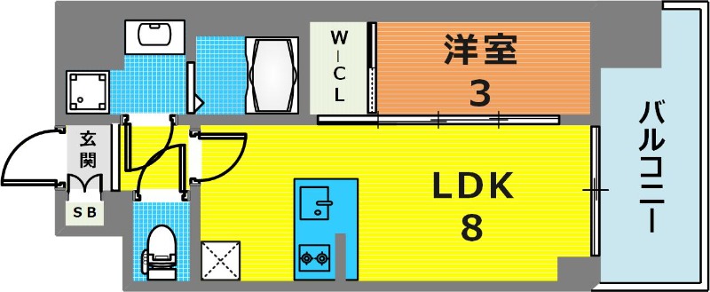 4階の間取り図