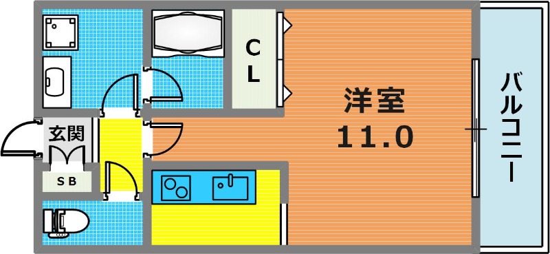 8階の間取り図