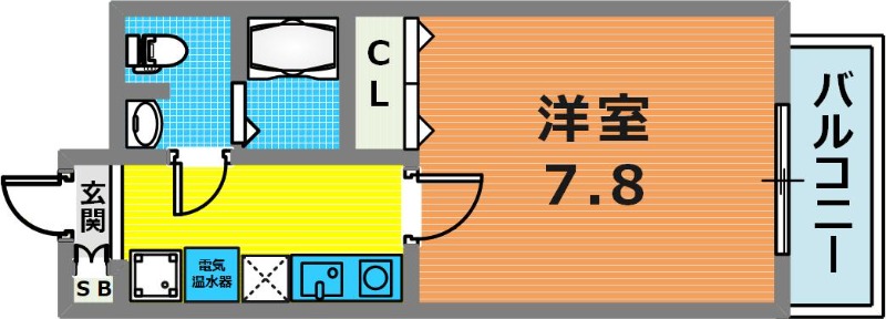 8階の間取り図