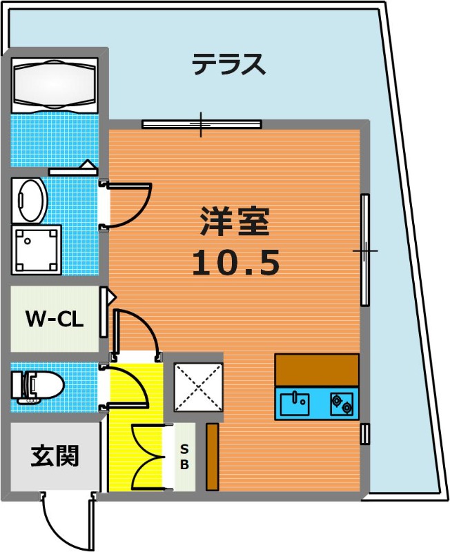 1階の間取り図