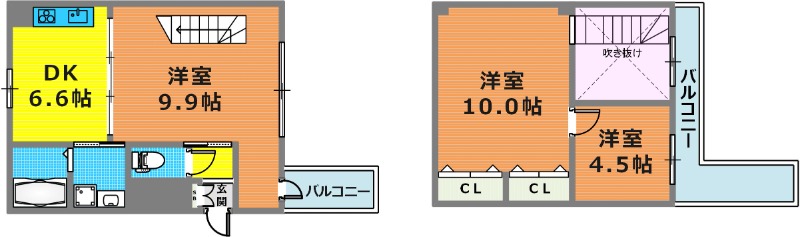 3階の間取り図
