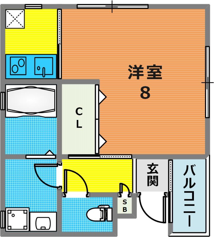 2階の間取り図