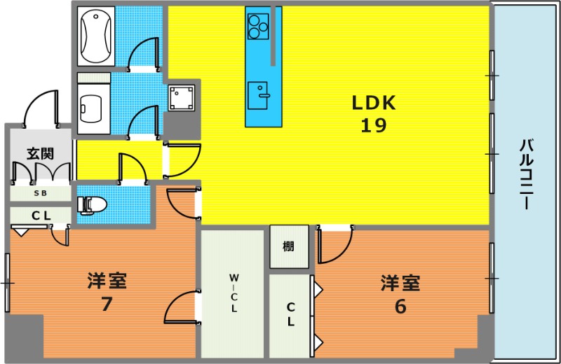 8階の間取り図