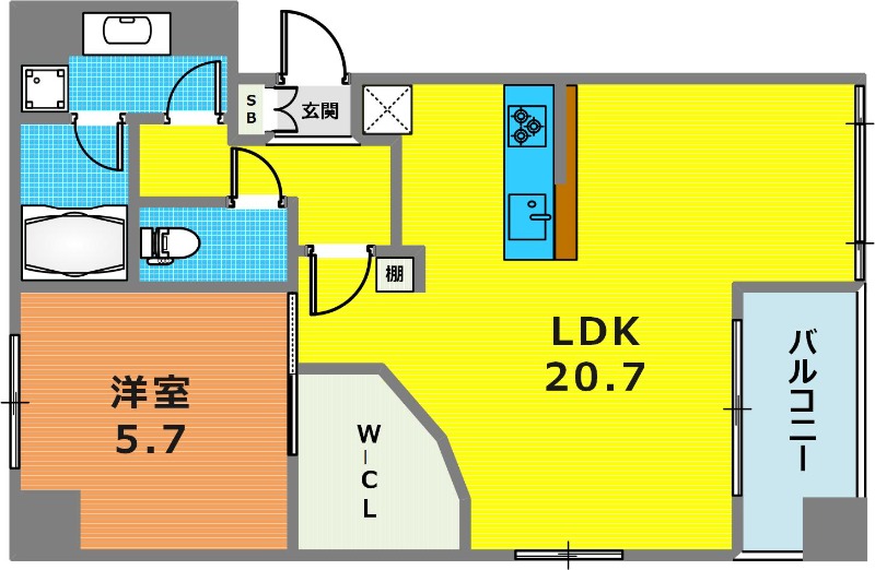4階の間取り図