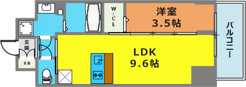 2階の間取り図