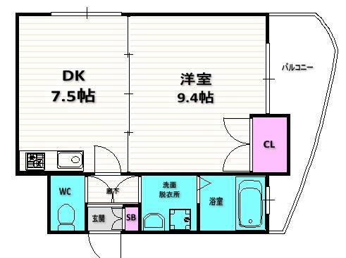 9階の間取り図