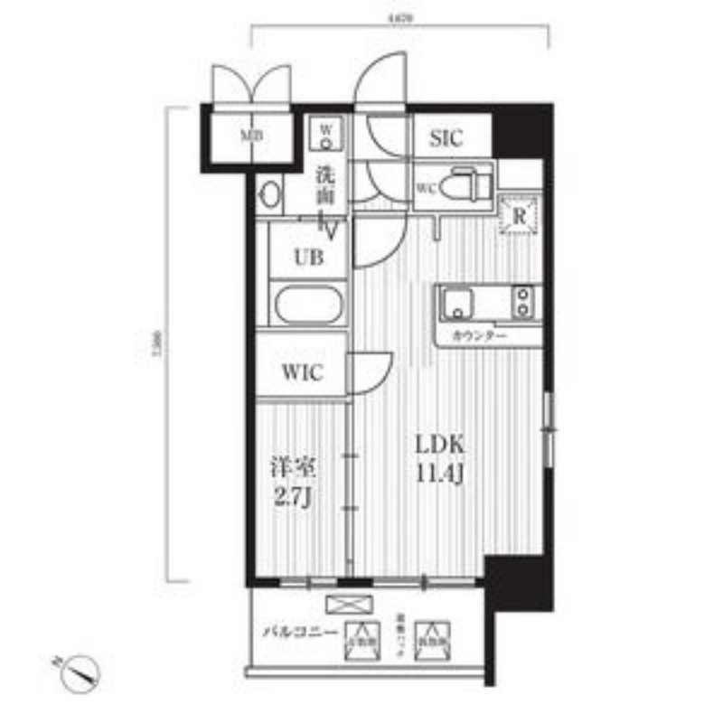 7階の間取り図