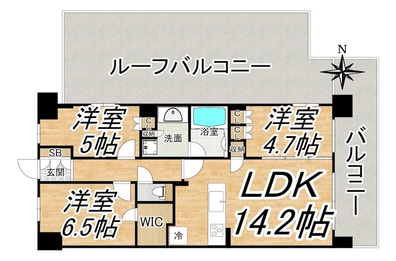 5階の間取り図
