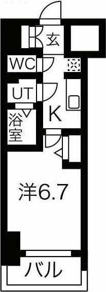 4階の間取り図