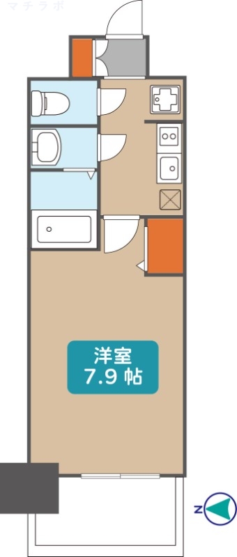 4階の間取り図