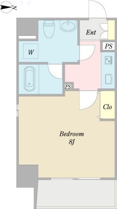 8階の間取り図