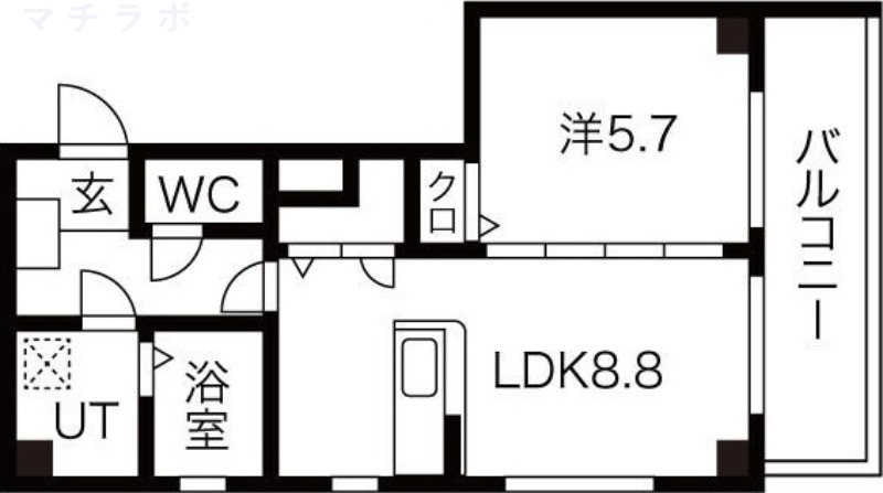 1階の間取り図