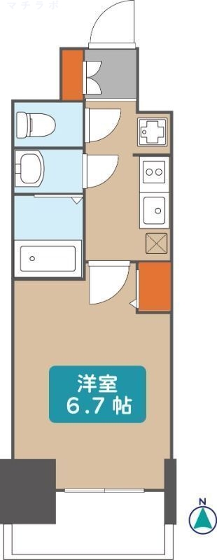 6階の間取り図