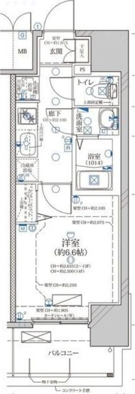 2階の間取り図