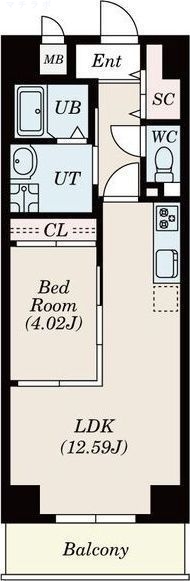 5階の間取り図
