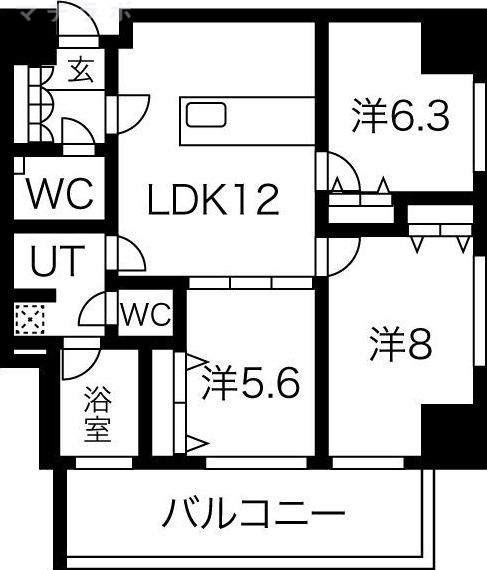 13階の間取り図