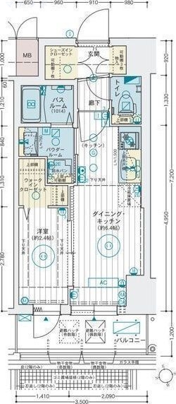8階の間取り図