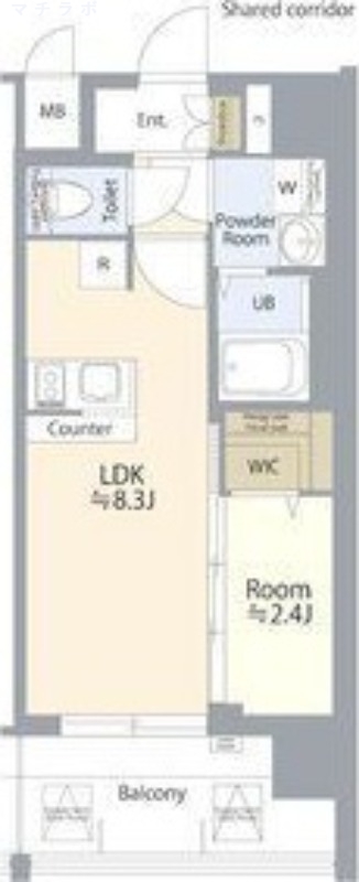 2階の間取り図