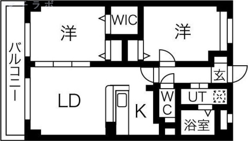2階の間取り図